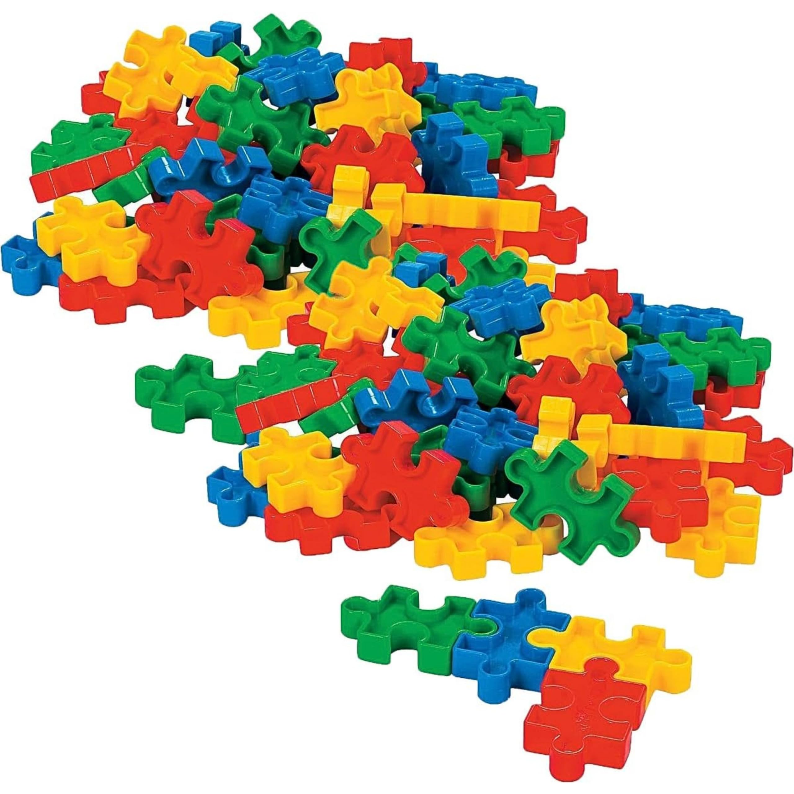 Amazon.com: Fun Express Puzzle Shaped Block Set (50Pc) - 50 Pieces